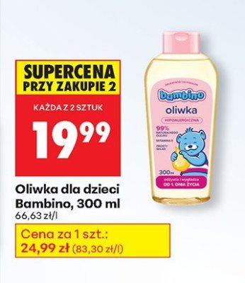 Oliwka dla dzieci Bambino, 300 ml promocja w Biedronka