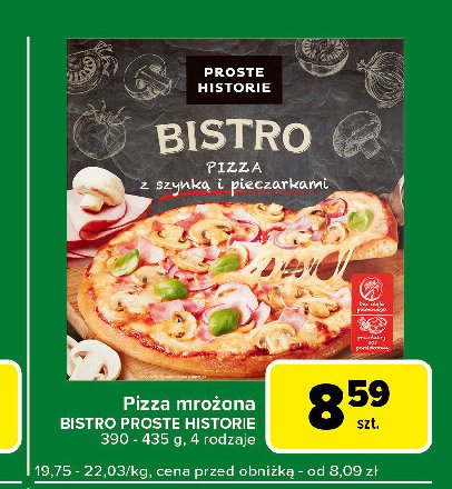 Pizza z szynką i pieczarkami Iglotex proste historie bistro promocja