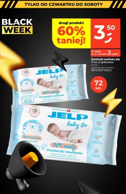 Chusteczki nawilżane Jelp baby 0+ promocja w Dealz