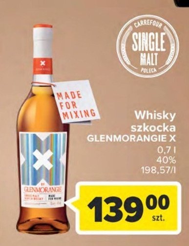 Whisky GLENMORANGIE X promocja