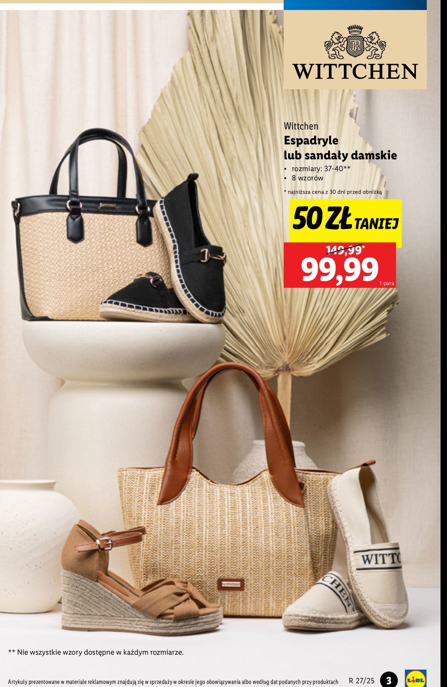 Espadryle 37-40 Wittchen promocja w Lidl