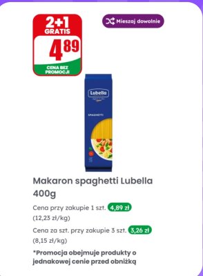 Makaron spaghetti  promocja w Dino