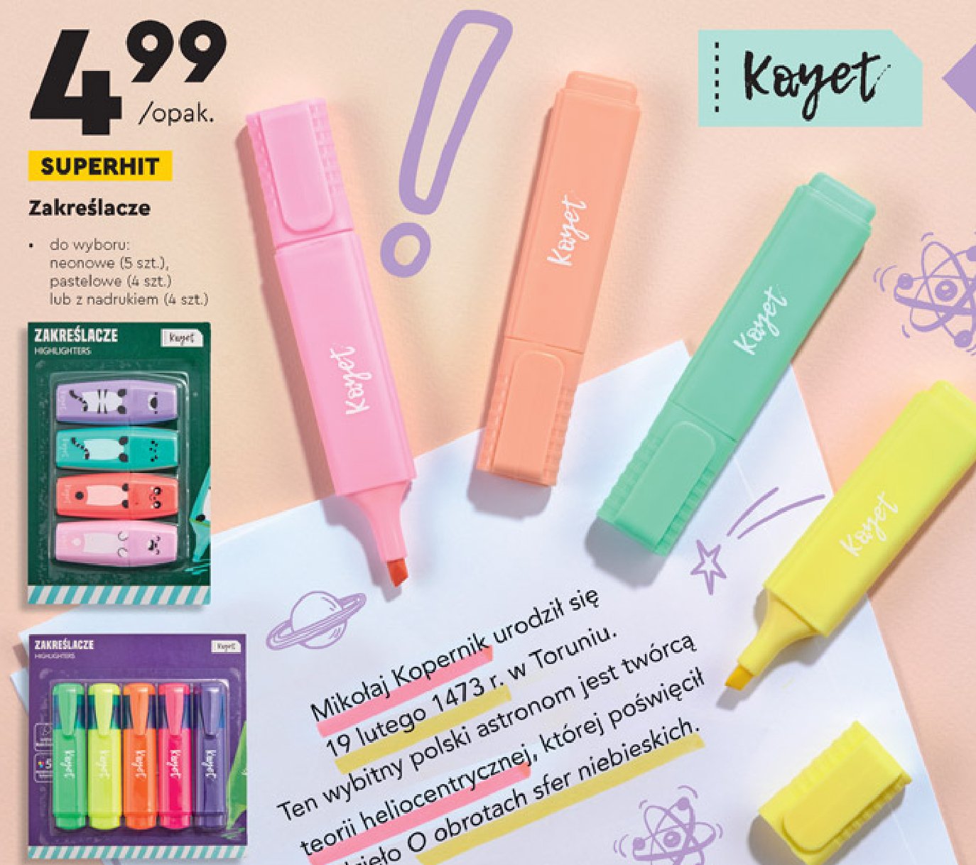 Zakre艣lacze z nadrukiem Kayet promocja