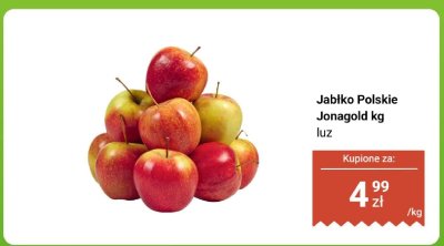 Jabłko Polskie Jonagold luz Biedronka promocja w Biedronka