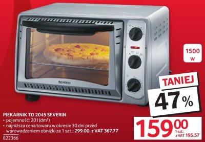 Piekarnik TO 2045 SEVERIN promocja w Selgros