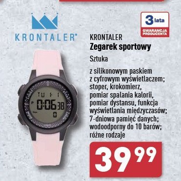Zegarek sportowy damski Krontaler promocja