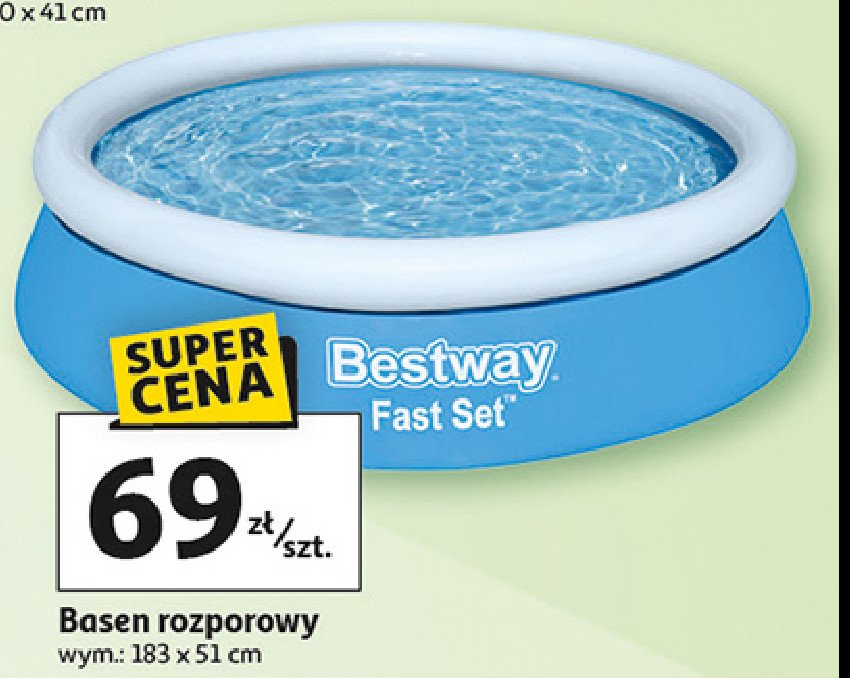 Basen rozporowy 183 x 51 cm Bestway promocja w Auchan