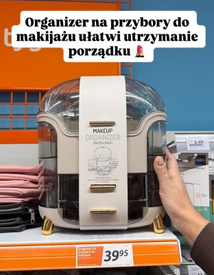 Organizer na przybory do makijażu  promocja w Action