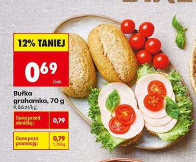 Bułka grahamka 70g promocja w Biedronka
