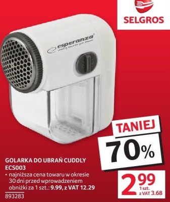 Golarka do ubrań Cuddly Esperanza ECS003 promocja w Selgros