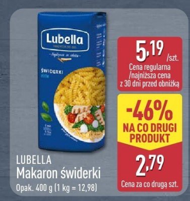 Makaron świderki promocja w Aldi