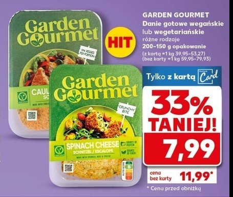 Szpinak serowy sznycel Garden gourmet promocja