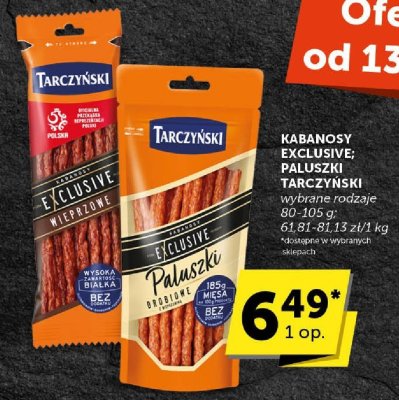 Kabanosy Exclusive Tarczyński promocja w Euro Sklep