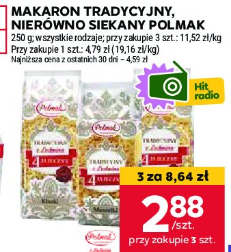 Makaron 4-jajeczny kluski Polmak promocja