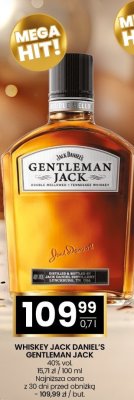 Whisky JACK DANIEL'S GENTLEMAN JACK promocja w Twój Market
