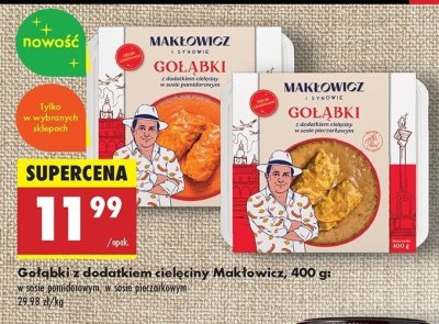 Gołąbki z dodatkiem cielęciny w sosie pieczarkowym Makłowicz i synowie promocja