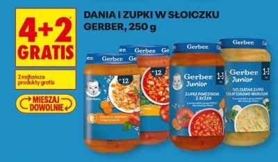 Dania i zupki w słoiczku Gerber 250g promocja w Biedronka