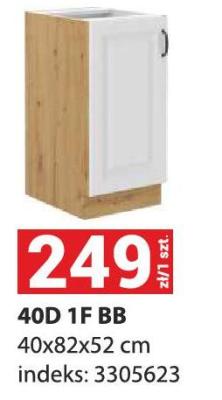 Szafka kuchenna 40D 1F BB promocja w Merkury Market