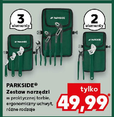 Zestaw narzędzi w torbie Parkside promocja