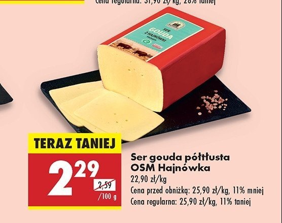 Ser gouda OSM HAJNÓWKA promocja w Biedronka