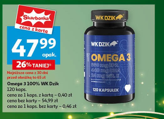 Omega 3 WK DZIK promocja w Auchan