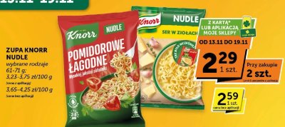 Zupa Knorr Nudle Ser w Ziołach promocja w Euro Sklep