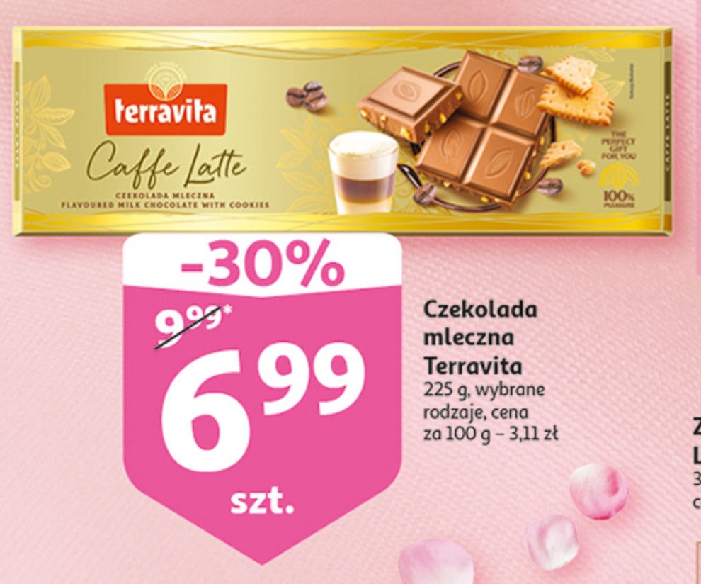 Czekolada cafe latte Terravita promocja
