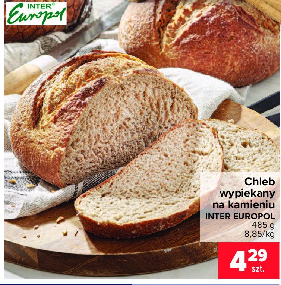 Chleb wypiekany na kamieniu Inter europol promocja