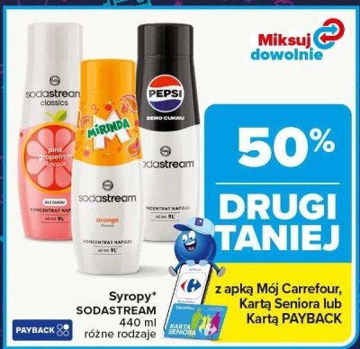 Syrop SodaStream Pink Grapefruit 440ml promocja w Carrefour Market