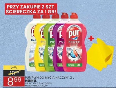 Płyn do mycia naczyń PUR POWER 1,2 L różne rodzaje HENKEL promocja w Wafelek