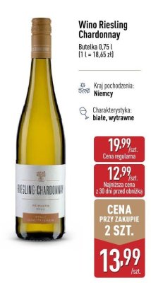 Wino RIESLING promocja w Aldi