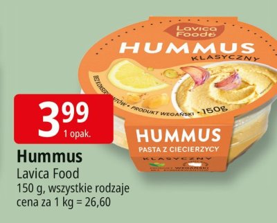 Hummus Lavica Food promocja w Leclerc