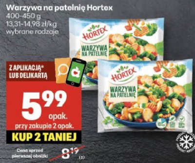 Warzywa na patelnię Hortex wybrane rodzaje promocja w Delikatesy Centrum