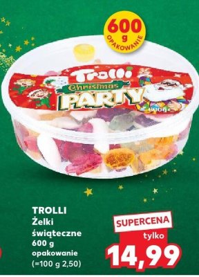 Żelki świąteczne Trolli 600g  promocja w Kaufland