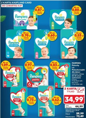 Pieluchomajtki maxi 4 Pampers pants promocja