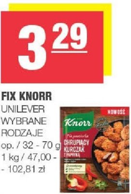 Fix Knorr UNILEVER wybrane rodzaje promocja w SPAR
