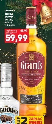 Whisky Grant's Triple Wood 1l  promocja w Kaufland