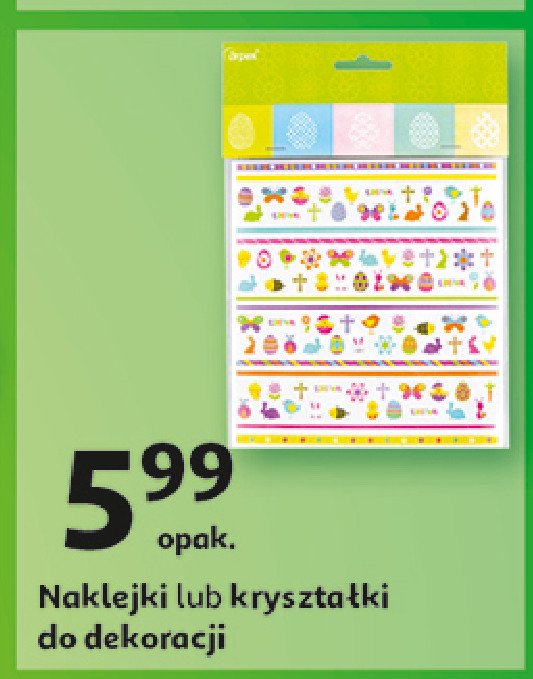 Naklejki wielkanocne Arpex promocja w Auchan