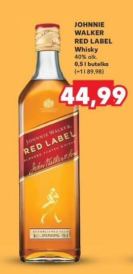 Whisky Johnnie walker red label promocja w Kaufland