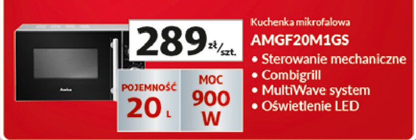 Kuchenka mikrofalowa amgf20m1gs Amica promocja