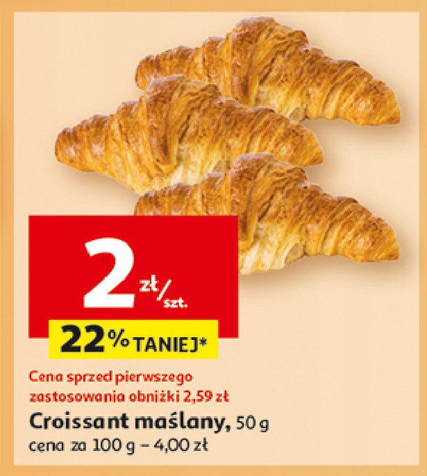 Croissant maślany promocja w Auchan