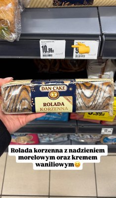 Rolada korzenna z nadzieniem morelowym i kremem waniliowym promocja w Intermarche