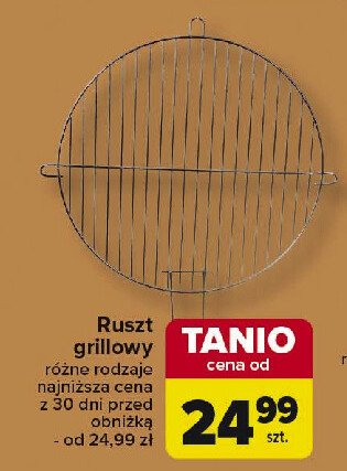 Ruszt grillowy okrągły promocja w Selgros