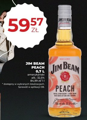 Whisky Jim Beam Peach amerykański 0,7 L promocja w Duży Ben