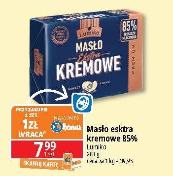 Masło ekstra kremowe Lumiko promocja w Leclerc