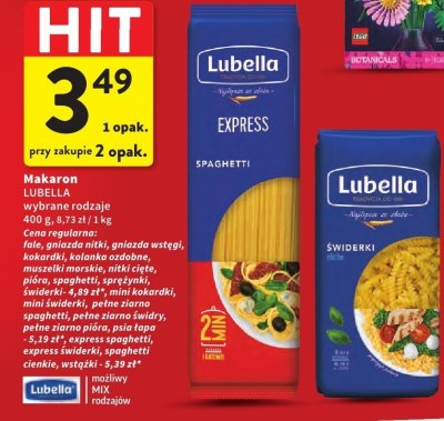 Makaron wybrane rodzaje promocja w Intermarche