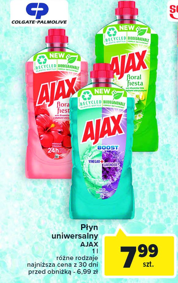 Płyn do mycia hibiskus Ajax floral fiesta Ajax . promocja