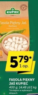 Fasola piękny jaś Kupiec promocja w Euro Sklep