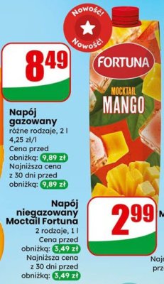 Napój niegazowany Moctail mango promocja w Dino