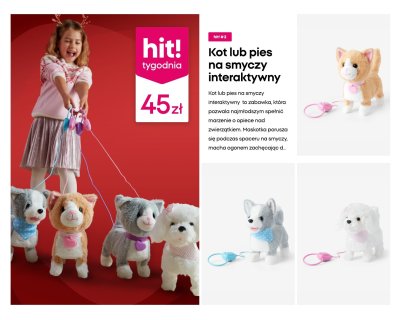 Kot / pies na smyczy interaktywny promocja w Pepco